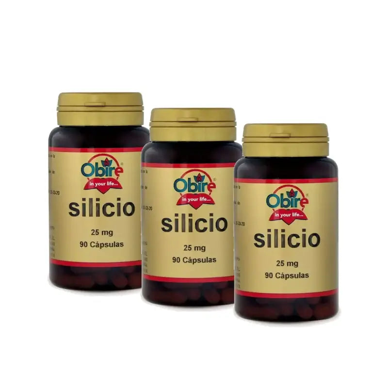 Obire Silicium 25 mg, lot de 3 x 90 gélules