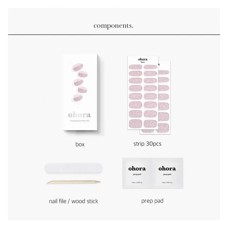 Ohora Gel Nails - Hype Pink, 30 unités