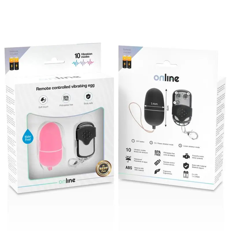Online Œuf vibrant télécommandé M - Rose