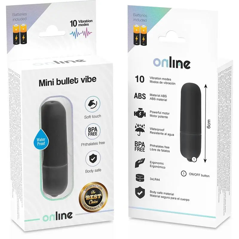Online Mini Bullet Vibrant - Noir