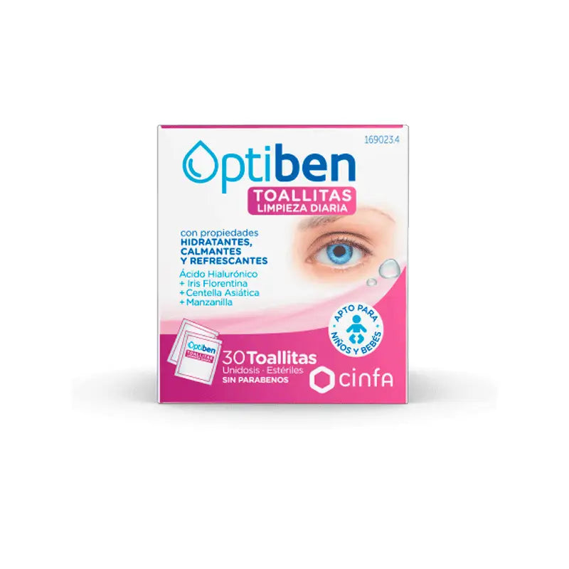 Cinfa Optiben Cleansing Wipes 30 units