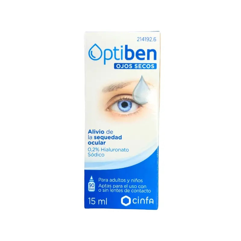 Optiben Dry Eye Drops Dry Eyes, 15 ml