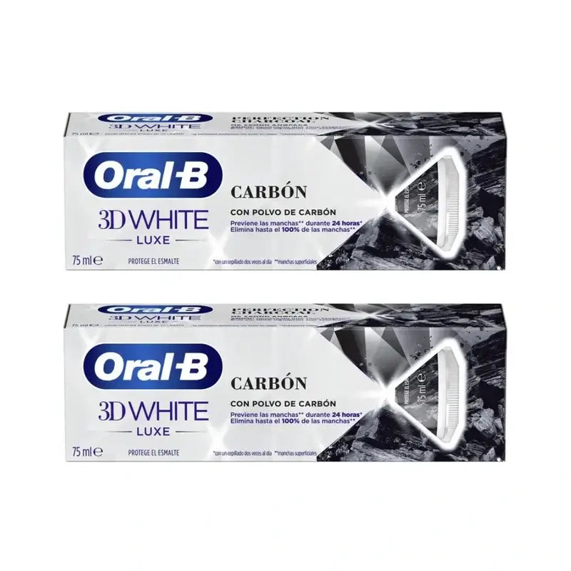 Oral-B Charcoal Dentifrice , 2X75 Ml