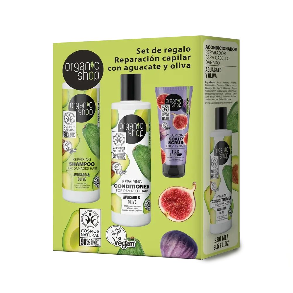 Organic Shop Os Repairing Hair Gift Set, 280Ml / 280Ml / 75Ml