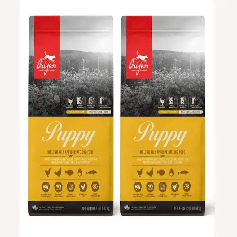 Orijen Canine Puppy 11,4 Kg Croquettes pour chien, pack 2