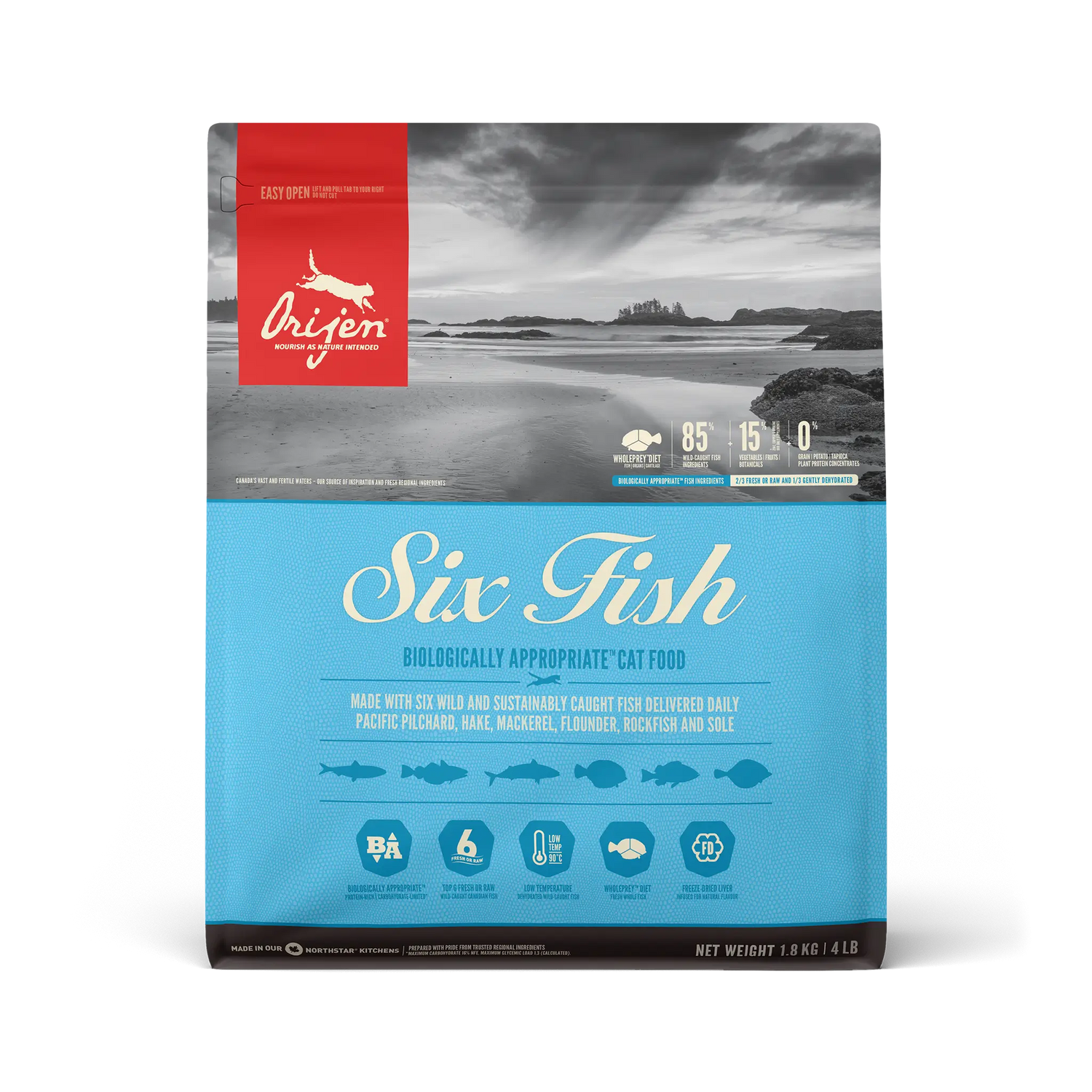 Orijen Feline Adult 6 Fish 1,8Kg cat food