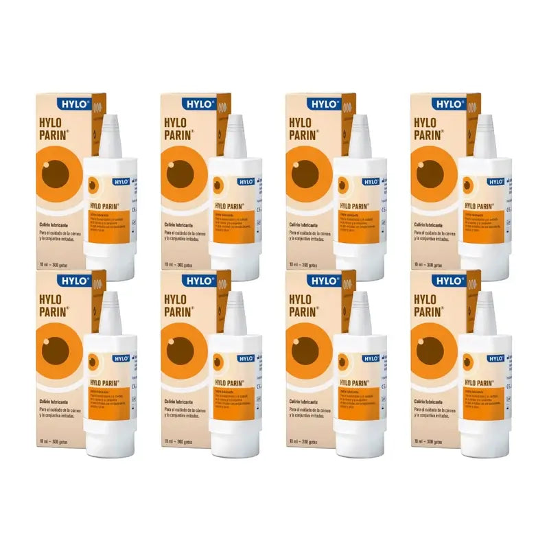 Hylo Parin Gouttes pour les yeux 10 ml, paquet de 8