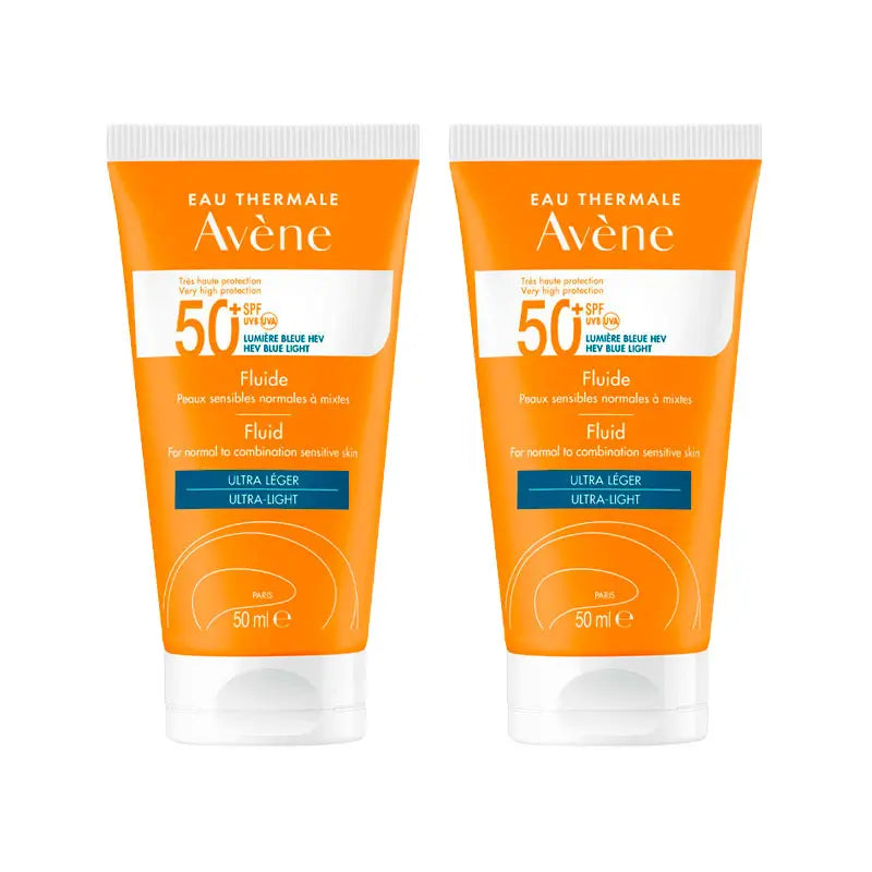 Avene Sun Fluid Oil-Free SPF50+ 2x50 ml