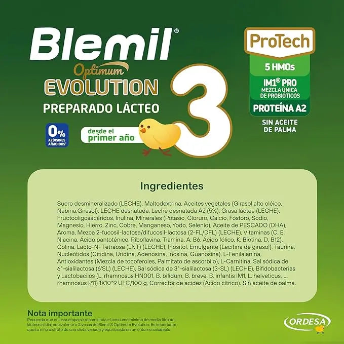 Blemil Optimum Evolution 3 Lait de croissance, 2X800 g