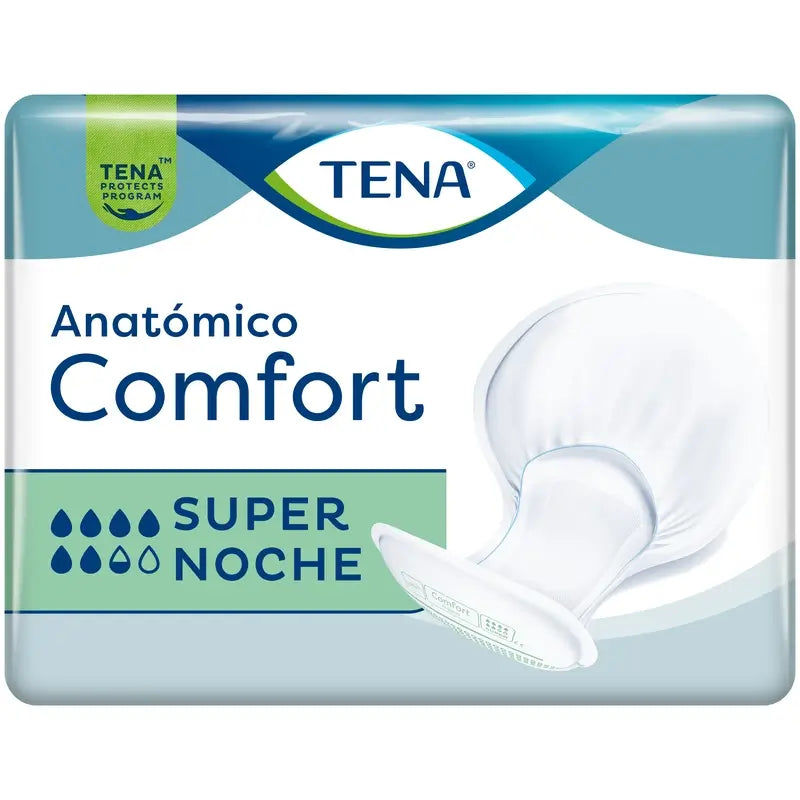 Couche anatomique Tena Comfort Super Night, 80 pièces, taille unique