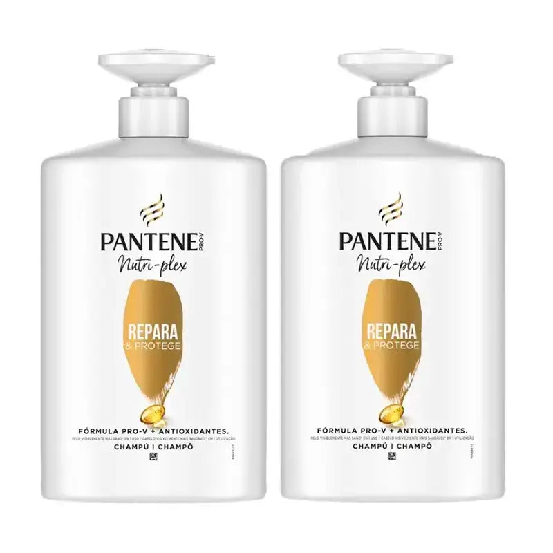 Pantene Nutri Plex Repair & Protect Shampooing, Pack 2 x 1000Ml