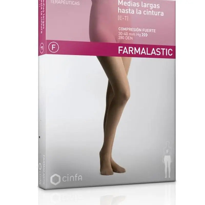 Farmalastic Compression Pantyhose Normal Compression Beige, Size XL