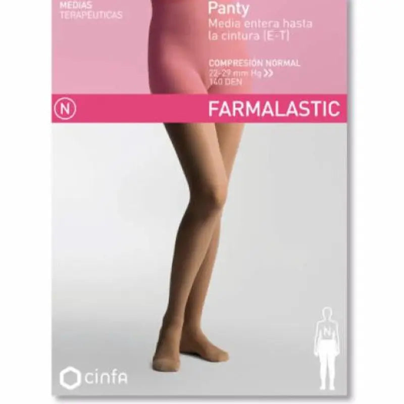 Farmalastic Normal Compression Pantyhose Cappuccino, Large Size