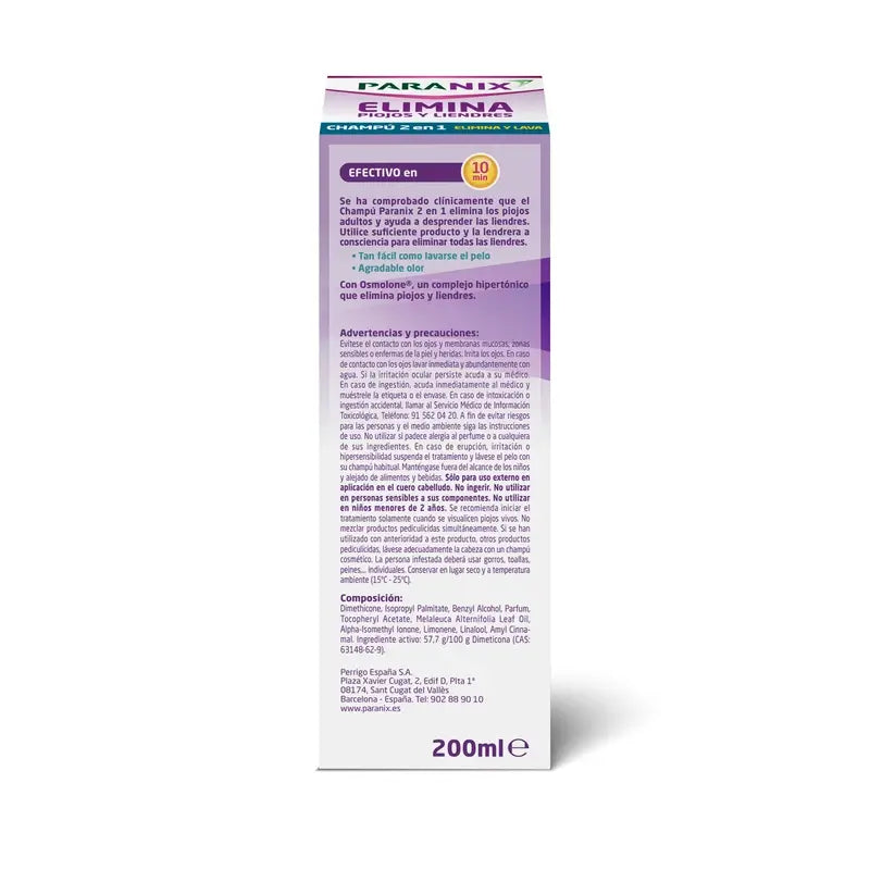 Shampooing éliminateur Paranix, 200 ml