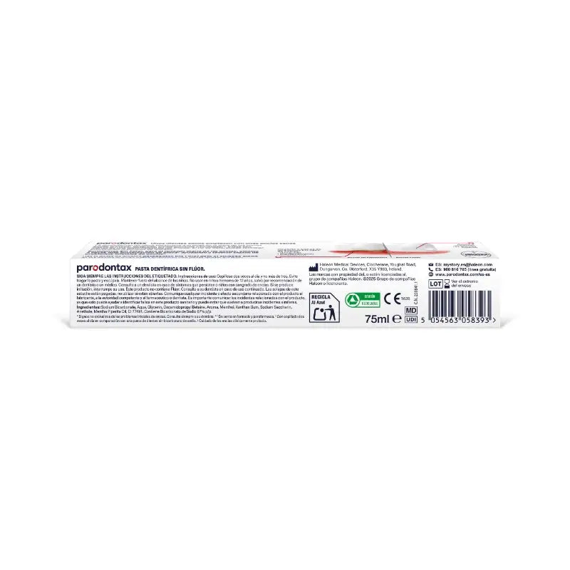 Dentifrice sans fluor Parodontax, 75 ml