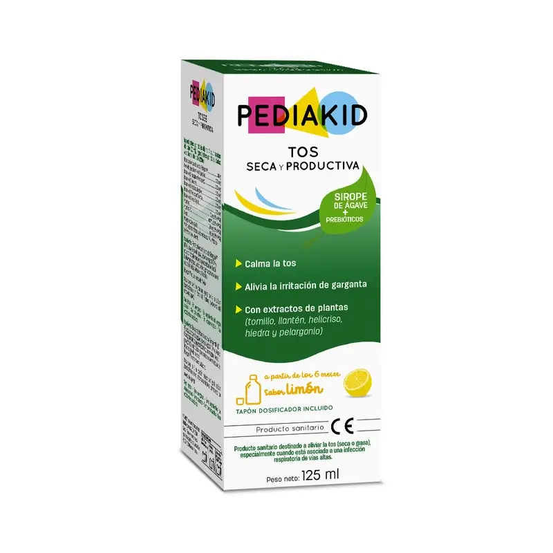 Pediakid Lemon Syrup Toux sèche et productive 125Ml