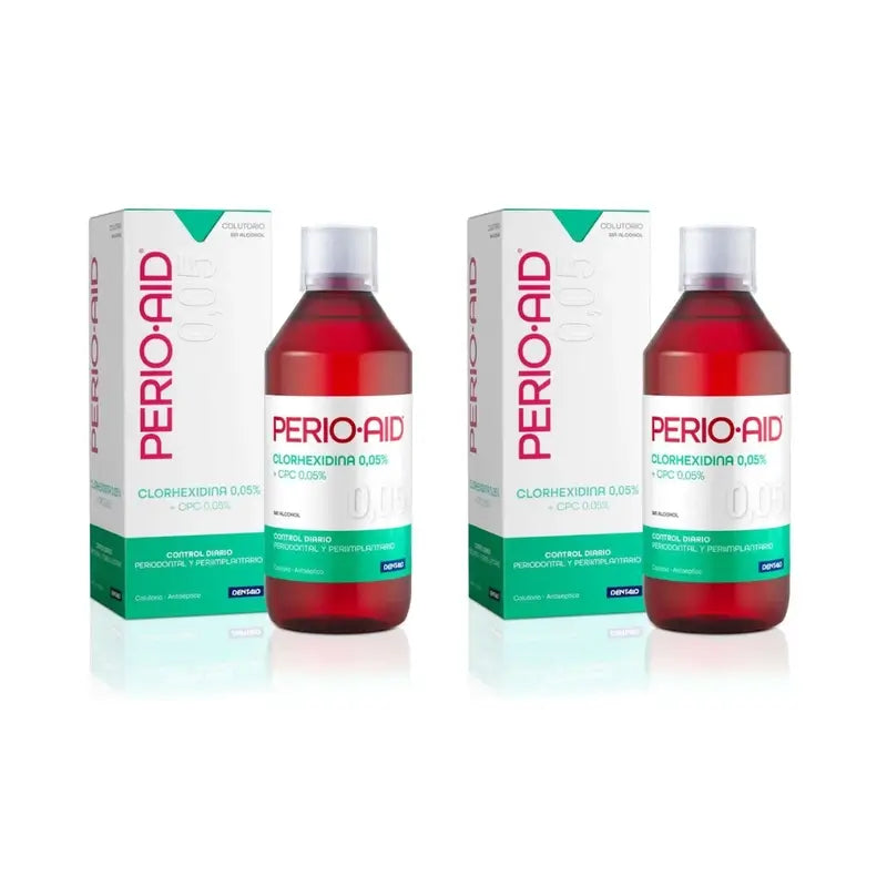 Perio Aid Bain de bouche d'entretien sans alcool 2X1000 Ml