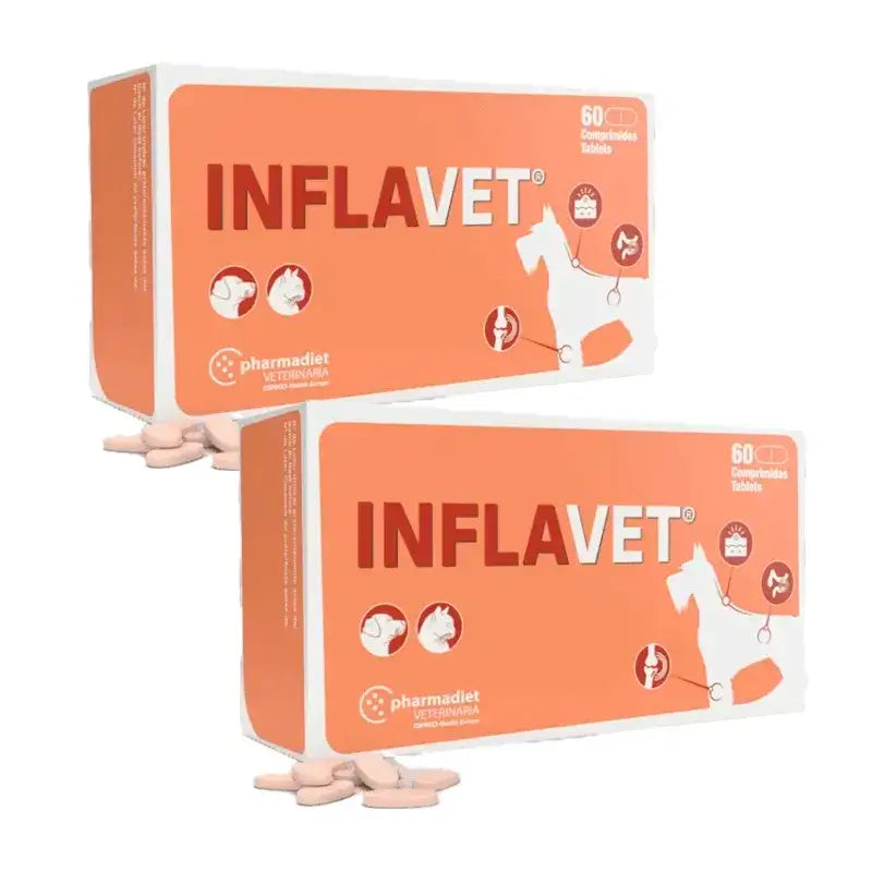 Pharmadiet Inflavet, paquet de 2 x 60 comprimés