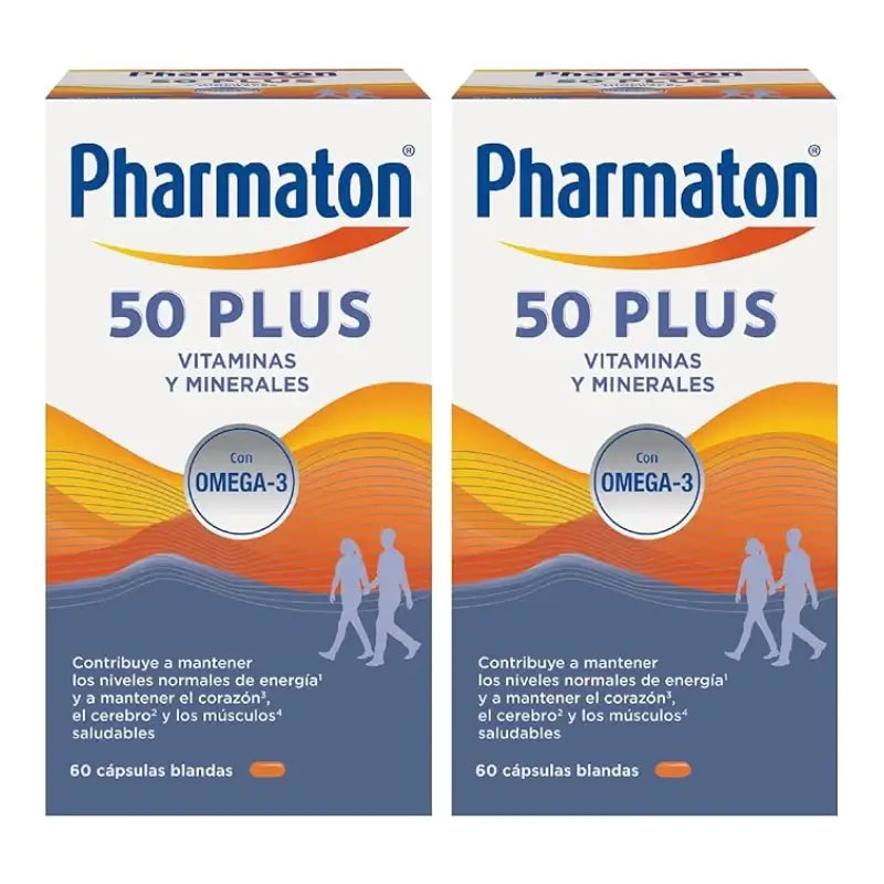 Pharmaton 50 Plus Multivitamines, 120 gélules