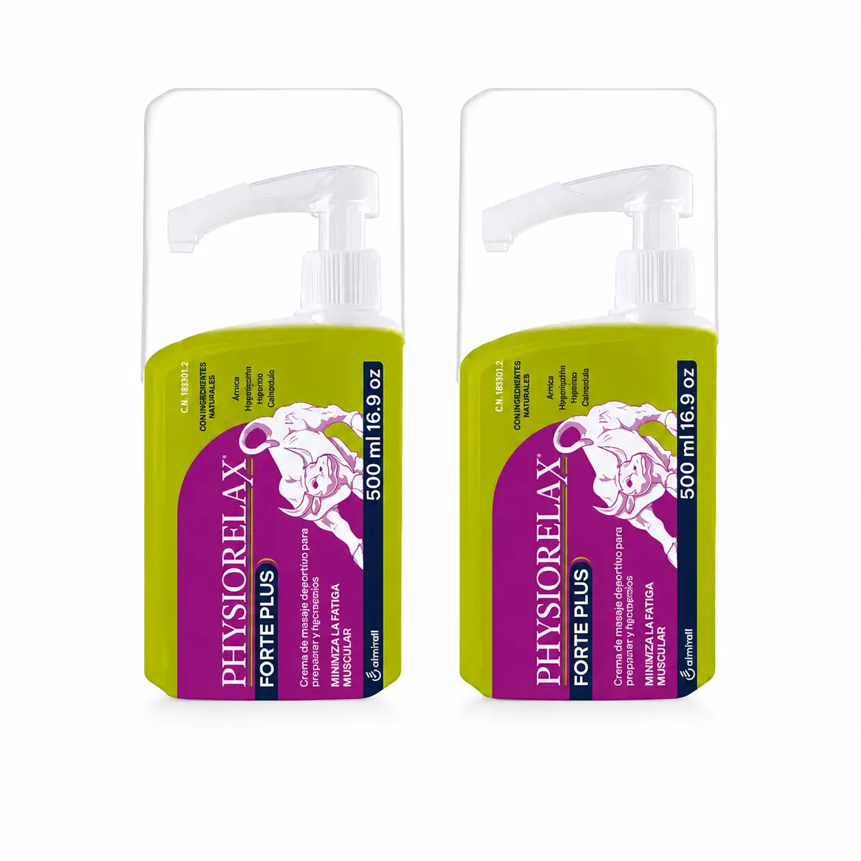 Physiorelax Forte Plus Crème, paquet de 2 x 500ml