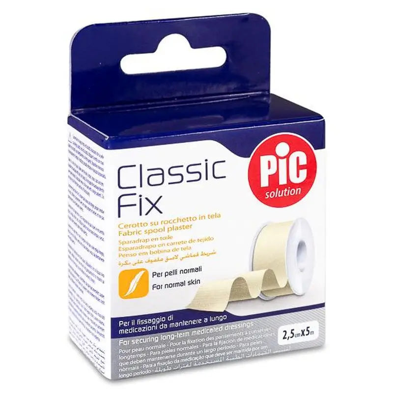 Pic Classic Fix Fabric Tape White Roll 2,5Cmx5M