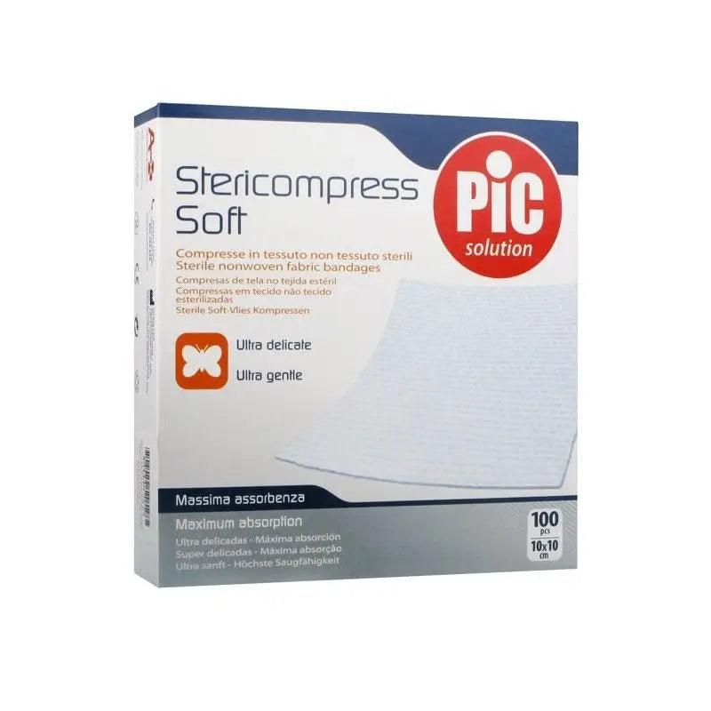 Pic Stericompress Cotton Gauze Pads 18X40 12 Uds