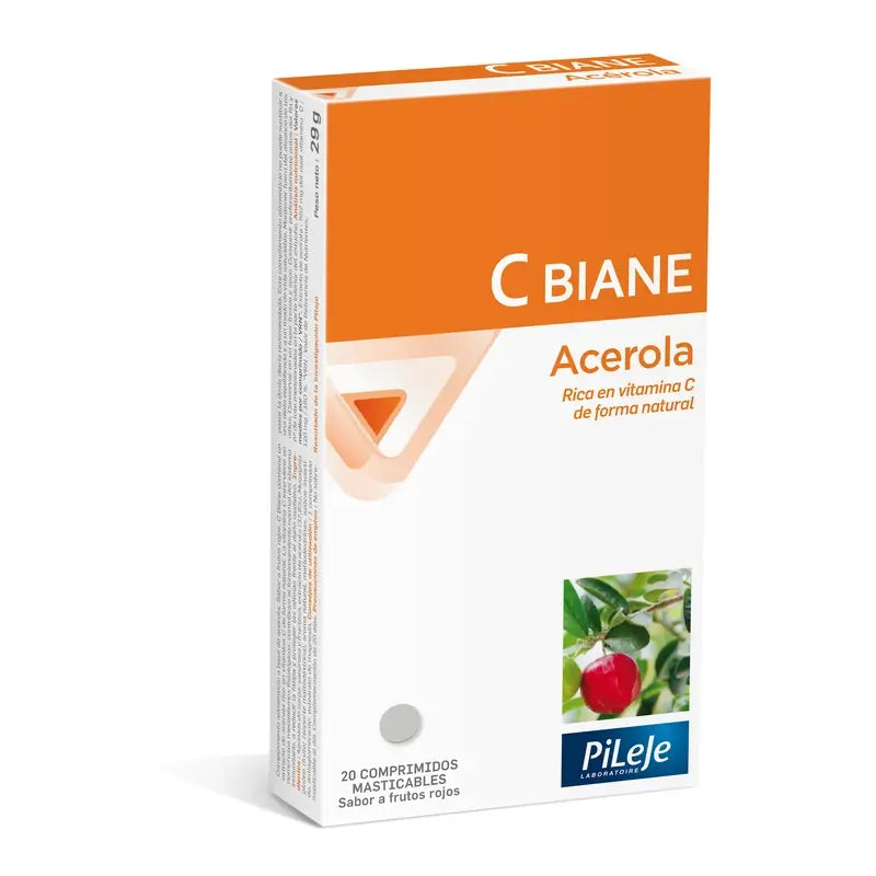 Pileje Cbiane Acerola 20 Comprimés à Croquer