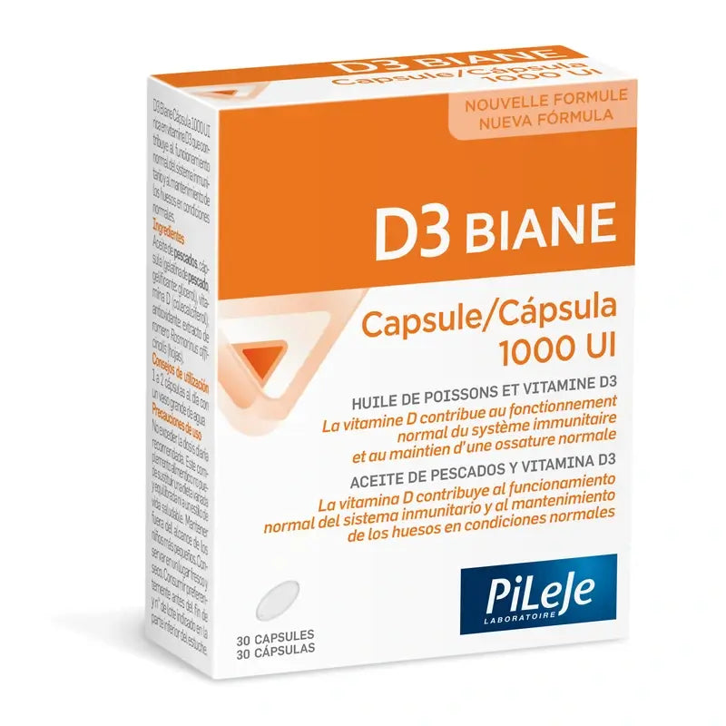 Pileje D3 Biane 1000 IU 30 Capsules