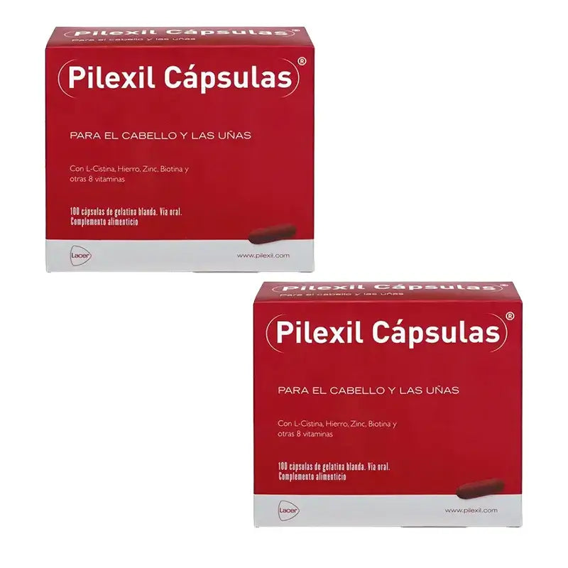 Pilexil Capsules contre la chute des cheveux, paquet de 2 x100 capsules