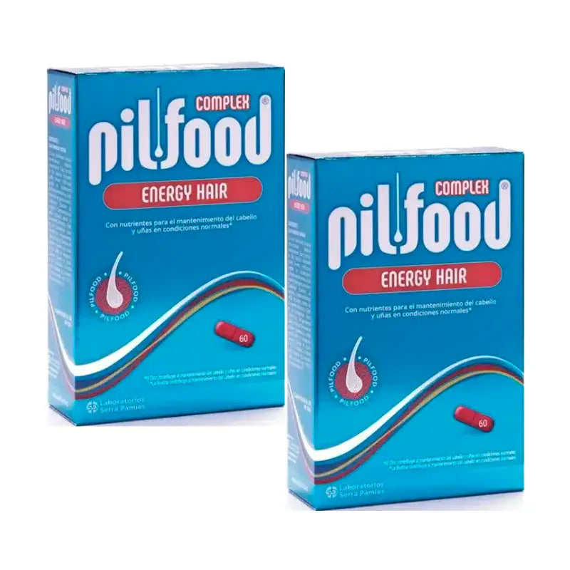 Pilfood Complex Nutrients for Hair & Nails, Pack 2 x 60 comprimés
