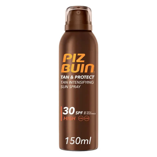 Piz Buin Tan & Protect Spray solaire intensifiant de bronzage SPF30, 150 ml