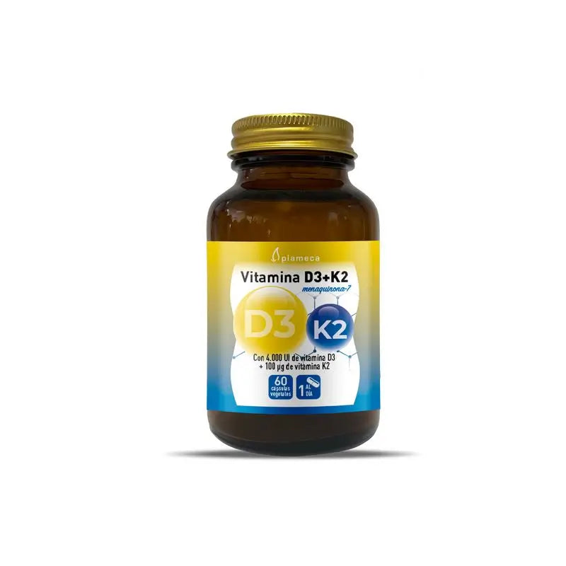 Plameca Vitamine D3 + K2, 60 gélules