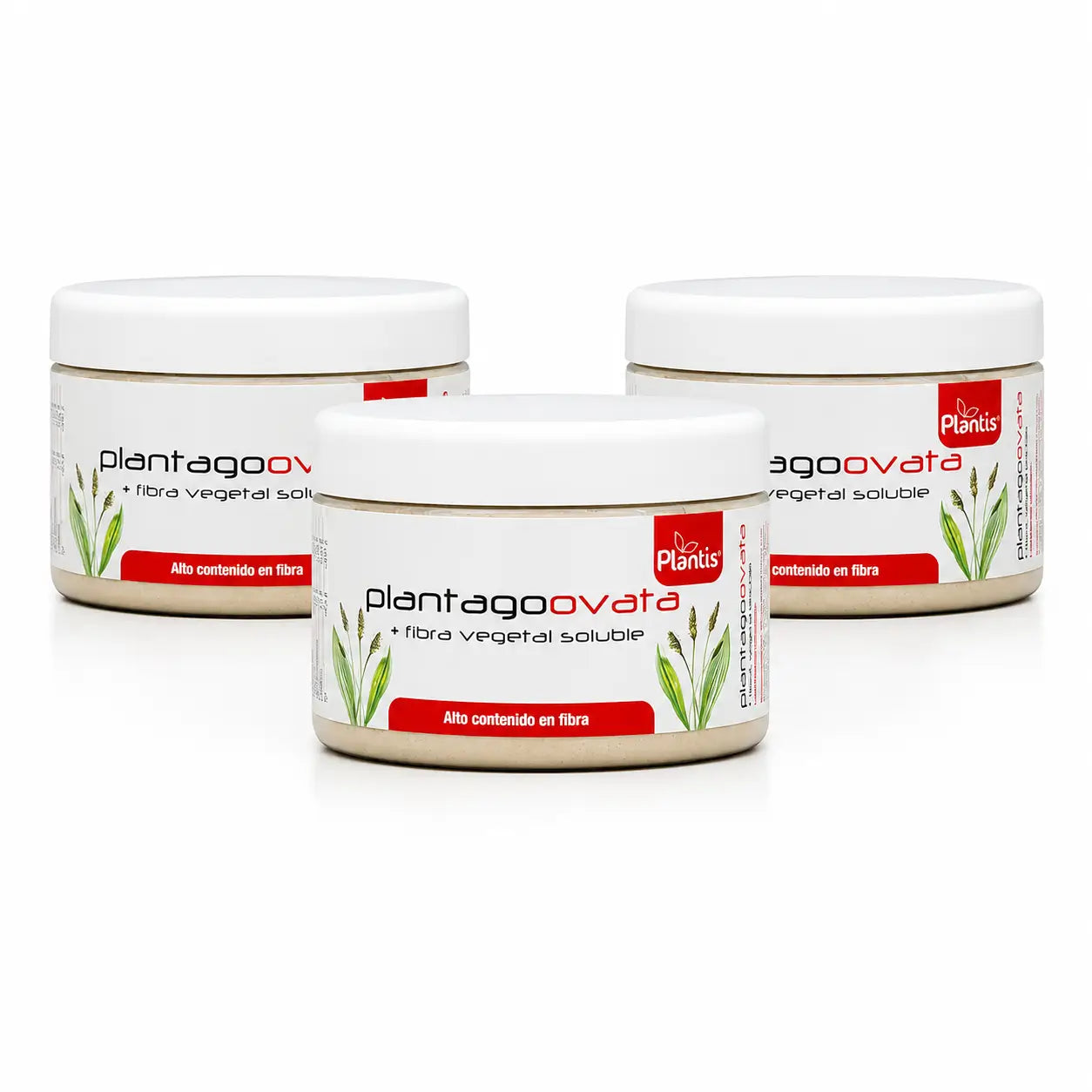 Plantis Plantago Ovata en pot, 180 g, lot de 3