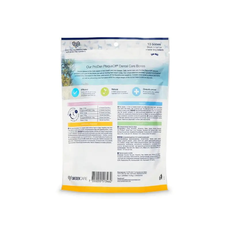 Plaqueoff Dental Care Bones Veggie Bacon 485 gr, snack pour chien