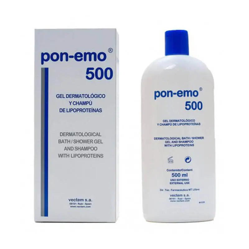 Pon-Emo Dermatological Gel and Lipoprotein Shampoo 500 ml