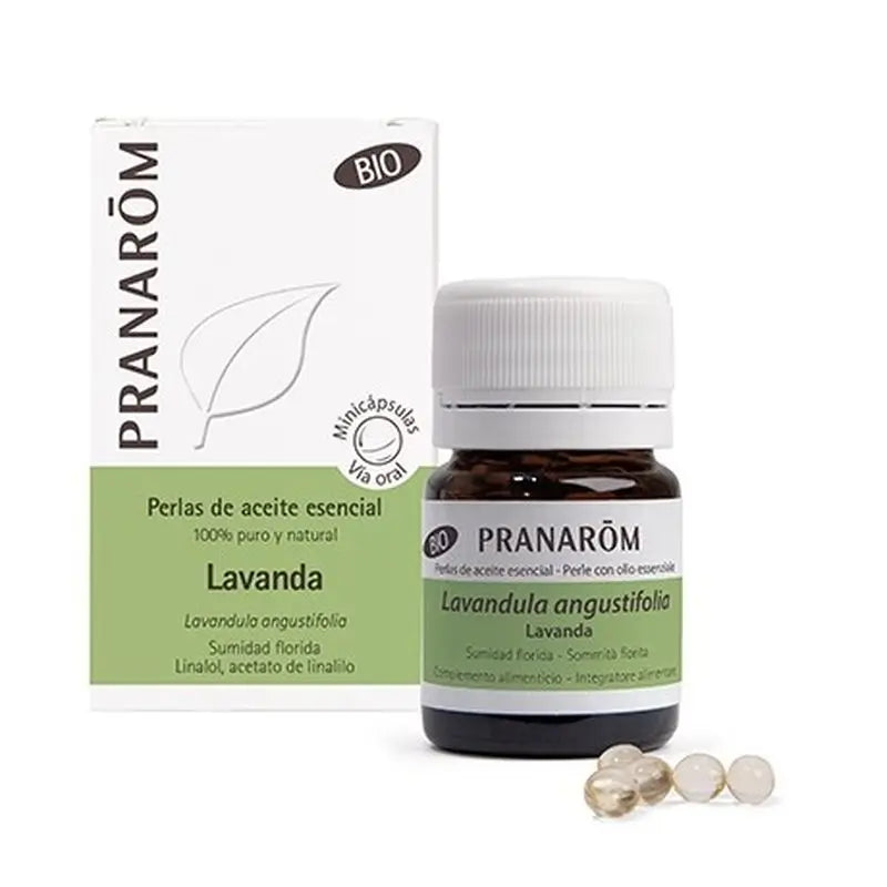 Pranarom Lavender Essential Oil Pearls, 60 minicapsules