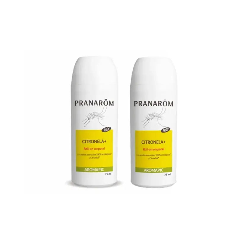 Pranarôm Roll-On Citronella + Organic Body Milk, 2X75 Ml