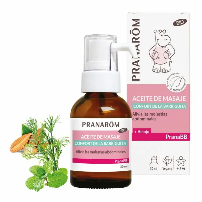 Pranarom PranaBB Tummy Comfort Massage Oil, 30ml