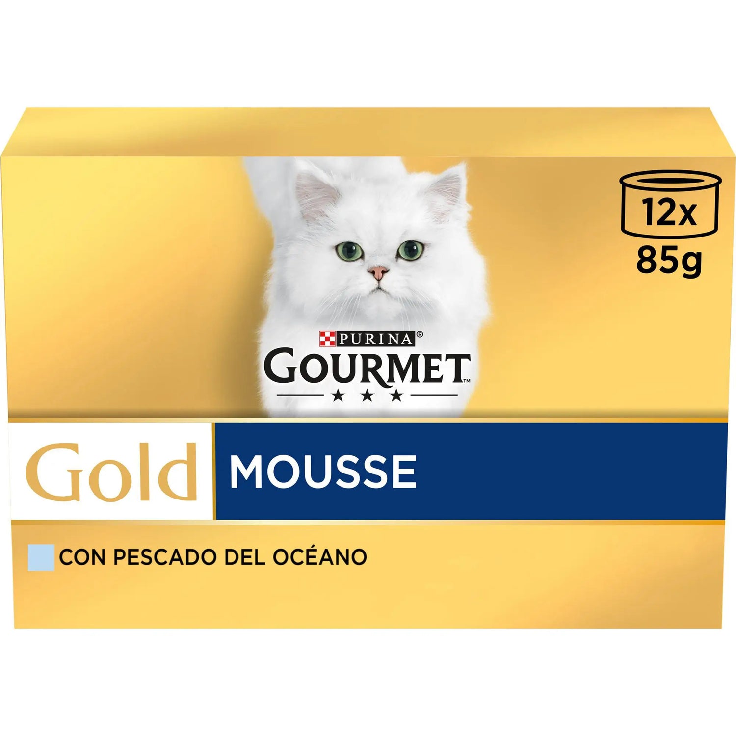 Purina Gourmet Gold Mousse Ocean Fish Box 12X85Gr, wet cat food