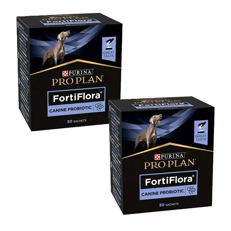Purina Pro Plan Fortiflora Probiotique pour chiens, paquet de 2 x 30x1gr