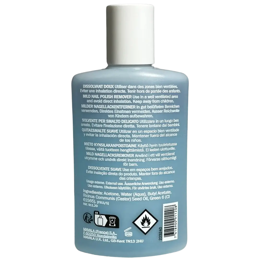 Mavala Dissolvant pour vernis à ongles bleu 100 ml