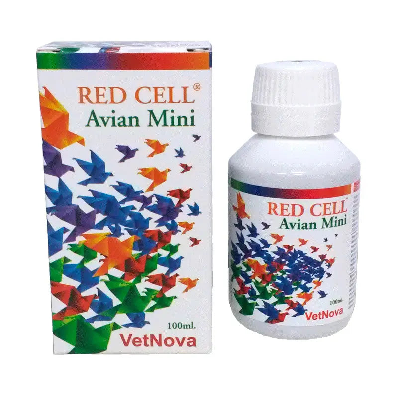 Vetnova Red Cell Avian Mini, 100 ml with Dropper Stopper