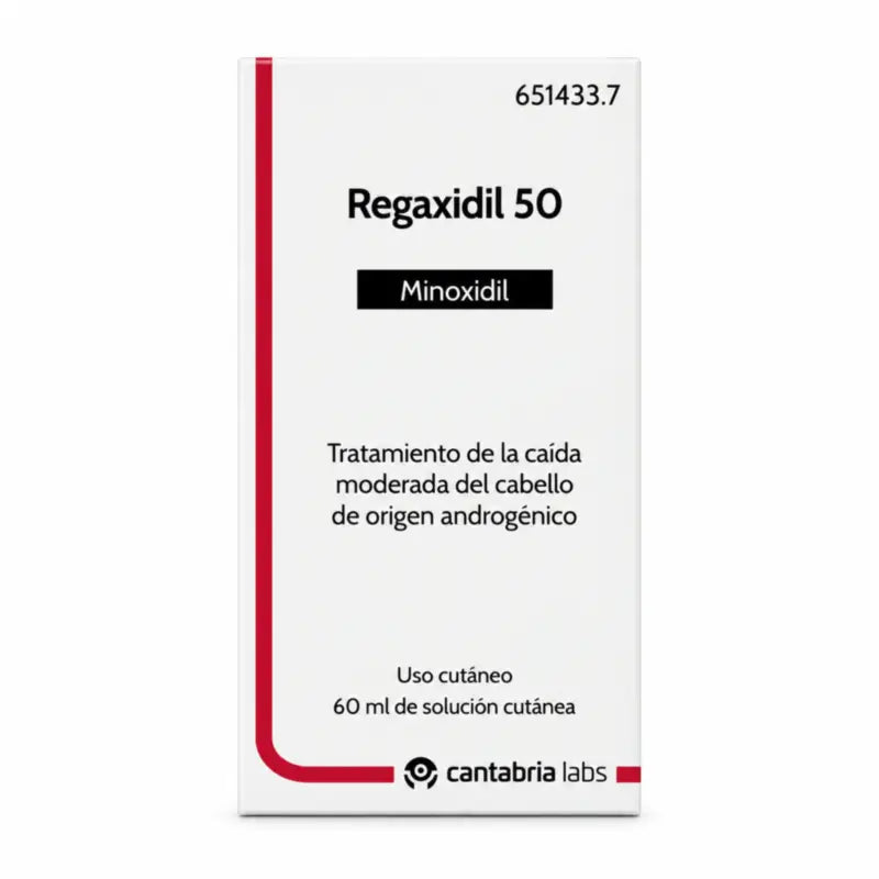 Regaxidil 50 mg/ml Minoxidil Solution Cutanée 1 Flacon 60 ml