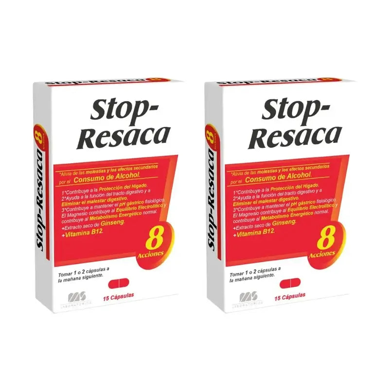Relafit Stop Hangover Complément Alimentaire , 2X15 Capsules