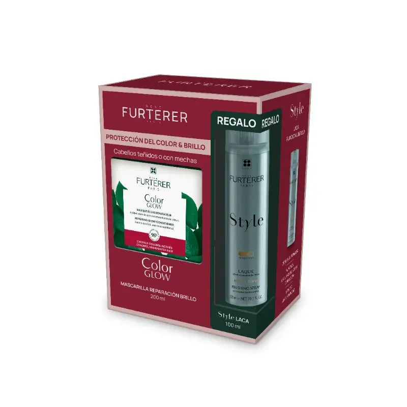 René Furterer Rf Pack Color Glow : masque 200 ml + laque Style 100 ml