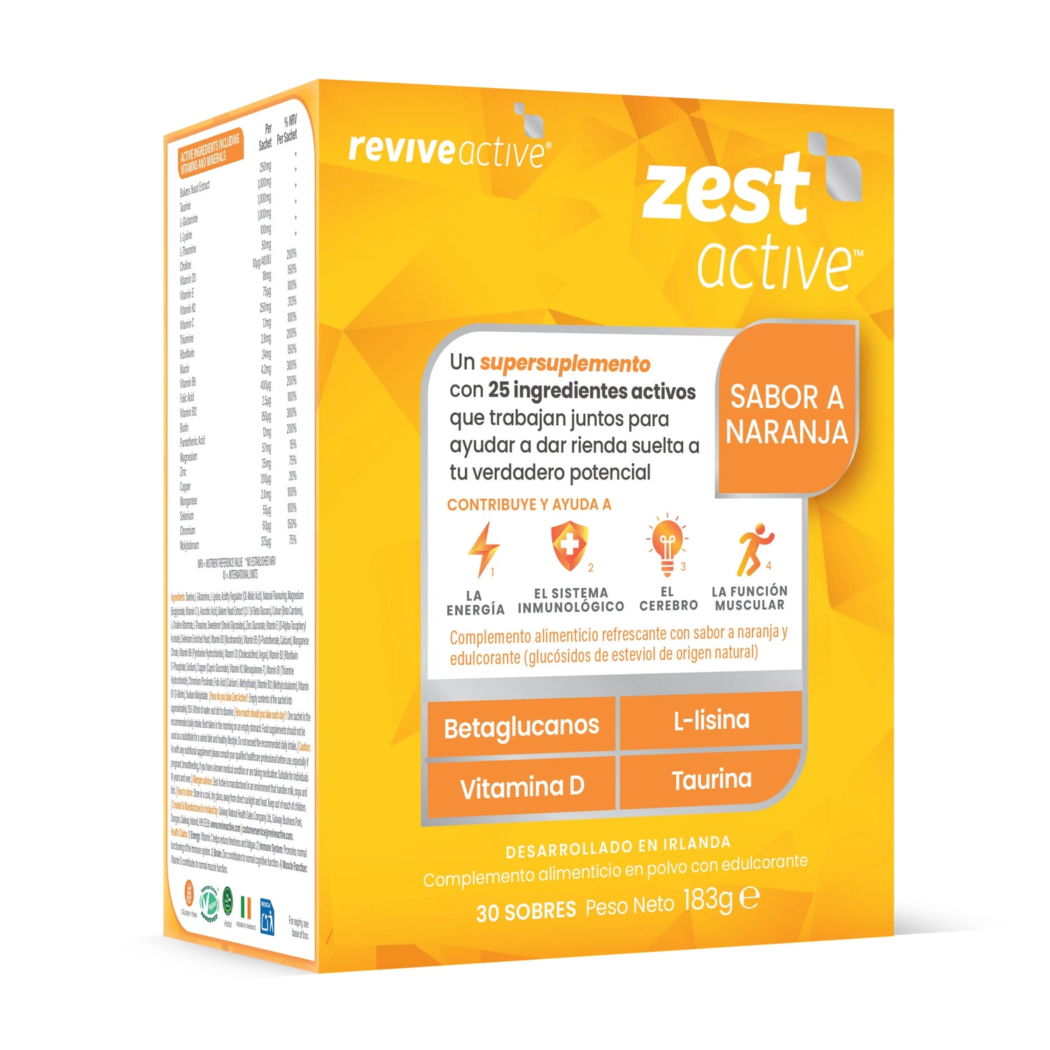 Revive Active Multivitaminé Zest Active, 30 sachets