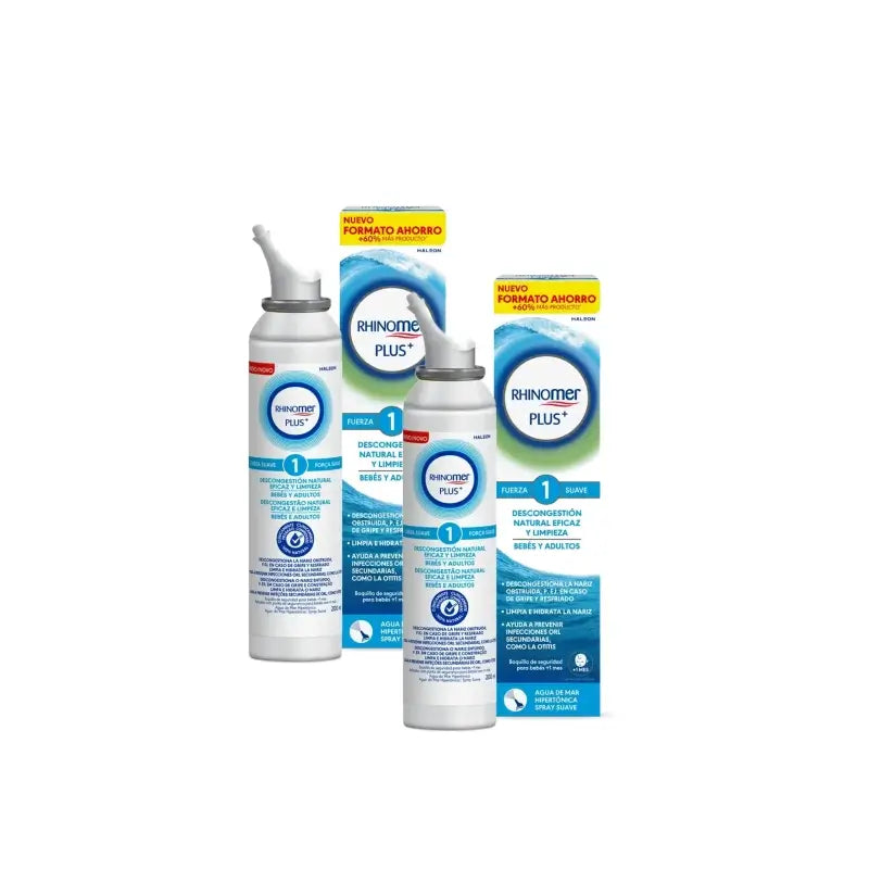 Rhinomer Plus+ F1 pour bébés et adultes, 200 ml, lot de 2