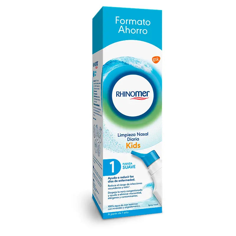 Rhinomer Spray nasal 100% eau de mer douce 1 XL Format, 180 ml