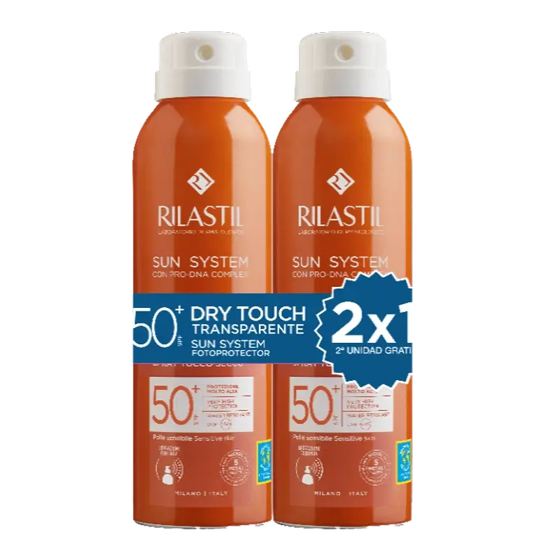 Rilastil Sun System Duplo Dry Touch Spf50 , 2 x 200 ml