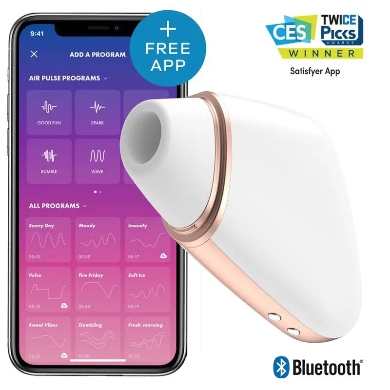 Satisfyer Connect Love Triangle Stimulateur & Vibrateur - Blanc